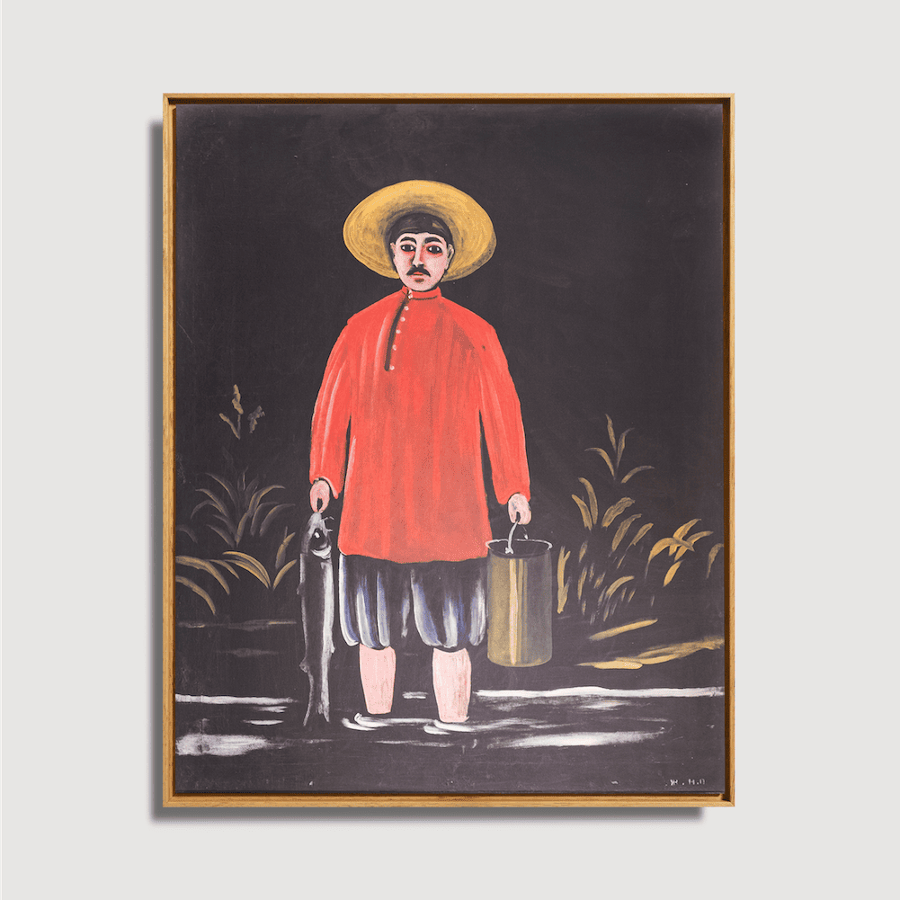 Niko Pirosmani - Pêcheur en chemise rouge