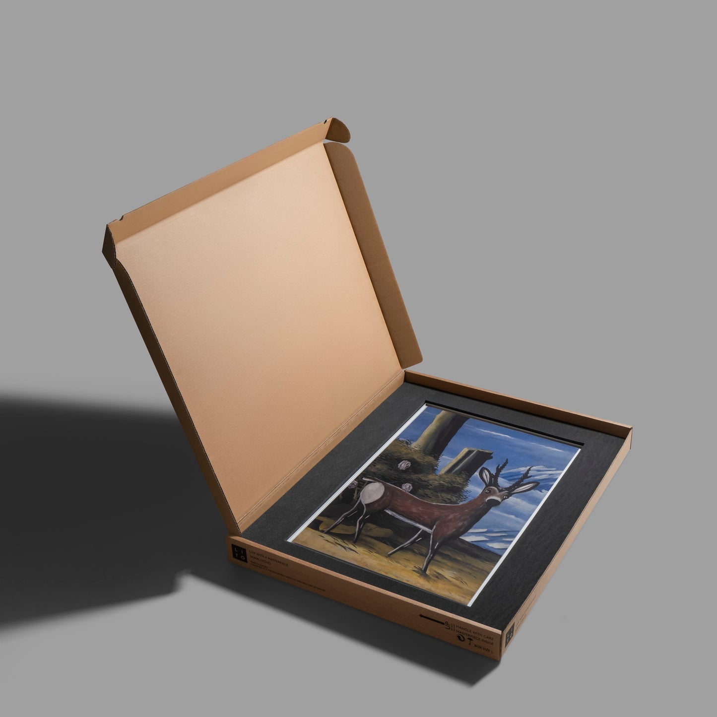 Niko Pirosmani - Chevreuil dans un paysage