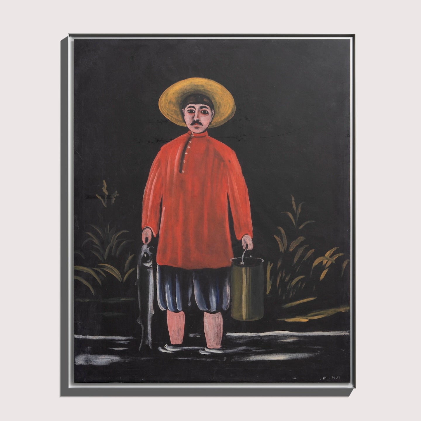 Niko Pirosmani - Pêcheur en chemise rouge