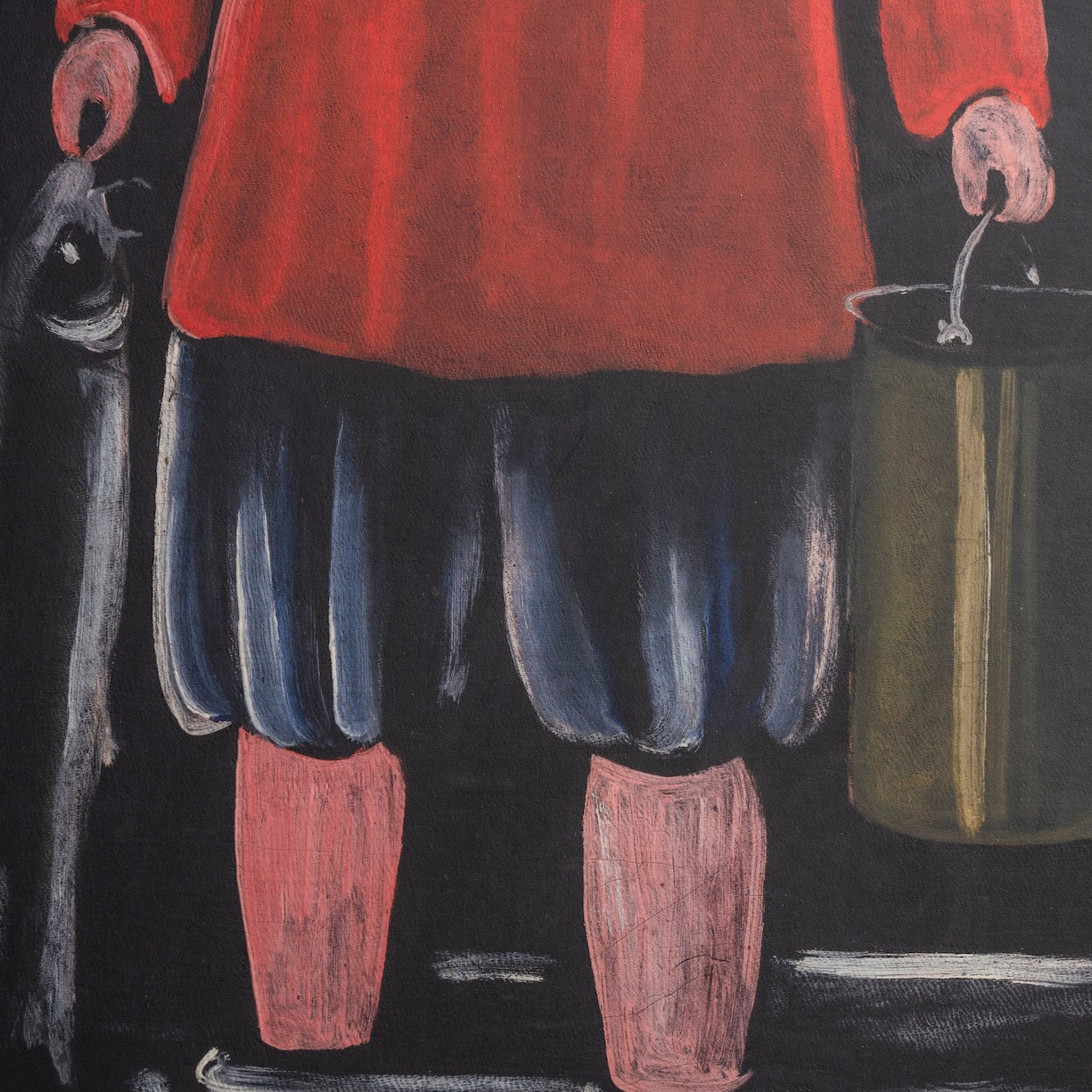 Niko Pirosmani - Pêcheur en chemise rouge