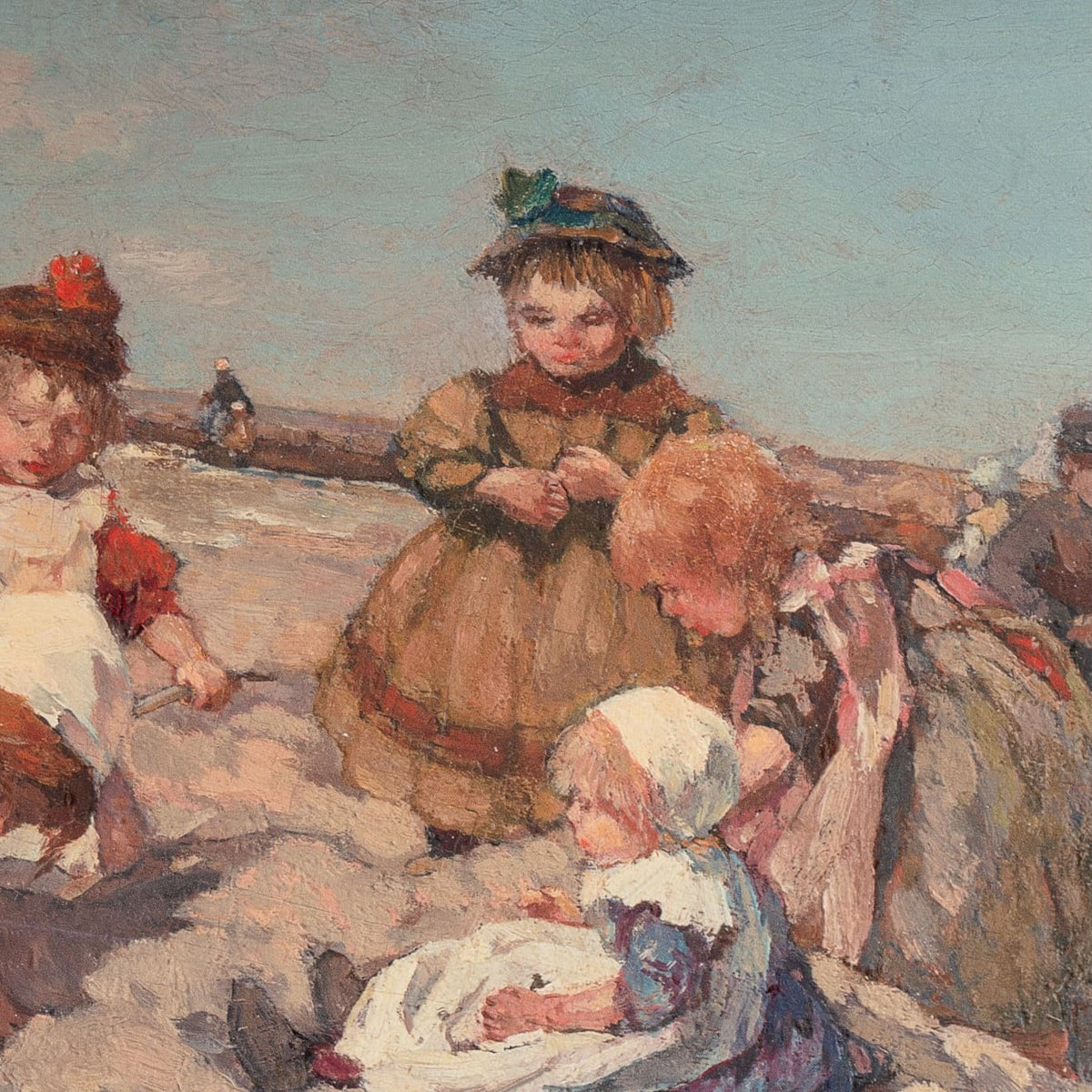 Johannes Evert Hendrik Akkeringa - Enfants jouant sur la plage de Scheveningen