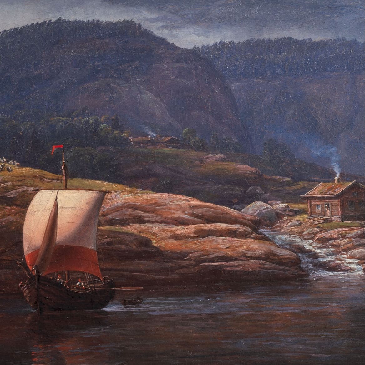 Johan Christian Clausen Dahl - Landscape on Lusterfjord