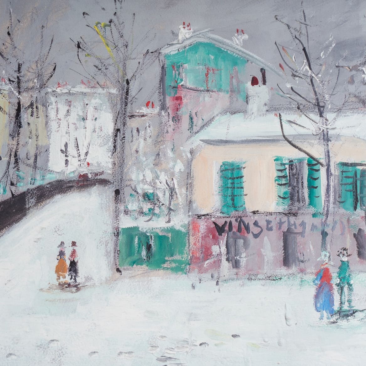 Maurice Utrillo - L'ancien maquis de Montmartre sous la neige