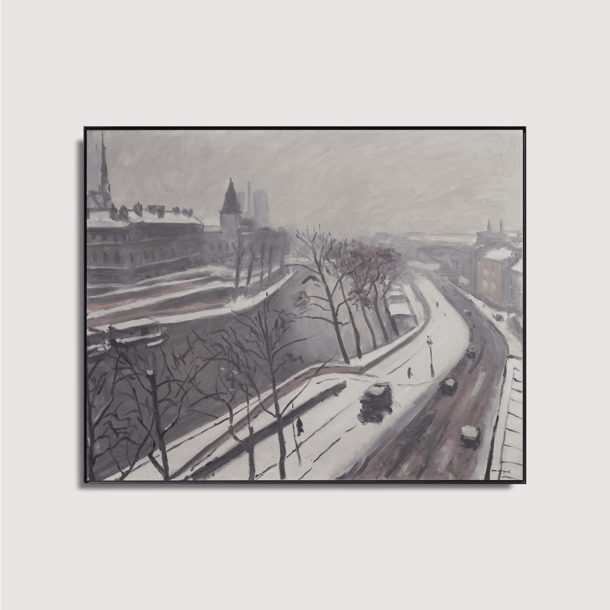 Albert Marquet - Quai des Grands Augustins, sous la neige