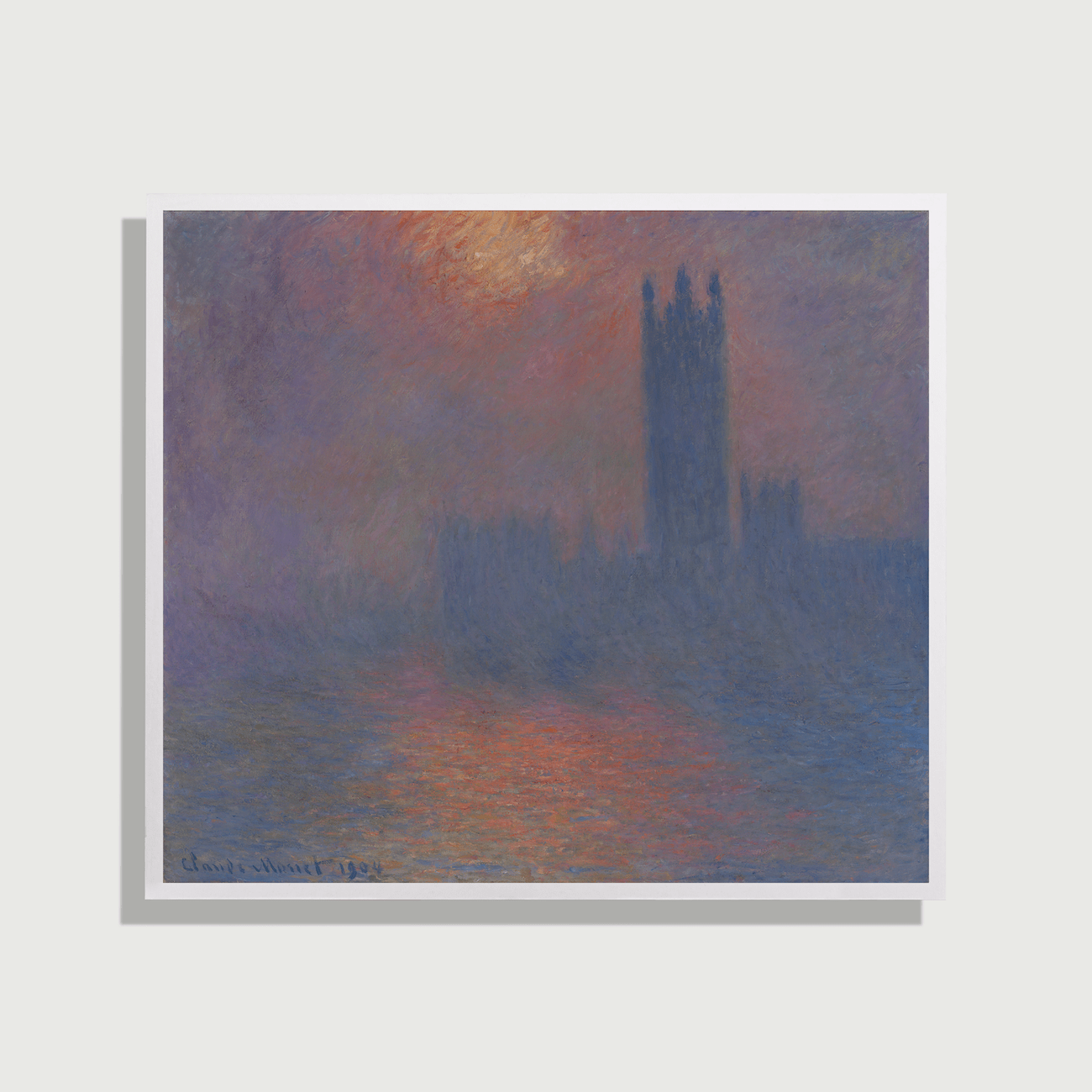 Claude Monet - London, Houses of Parliament, 1904 - On Paper