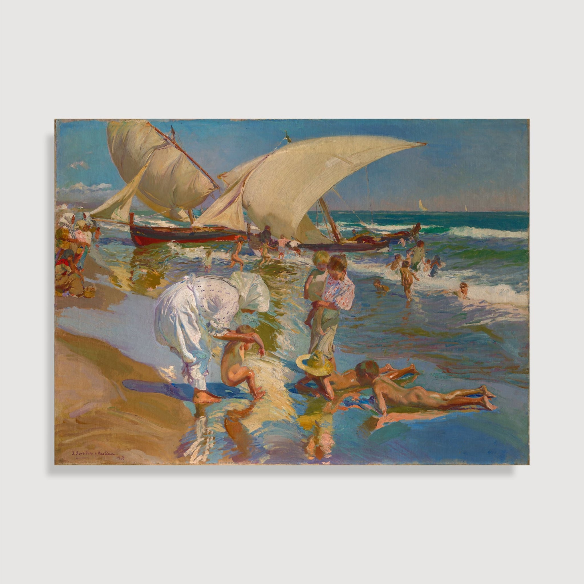 Joaquín Sorolla y Bastida - Beach of Valencia By Morning Light, 1908