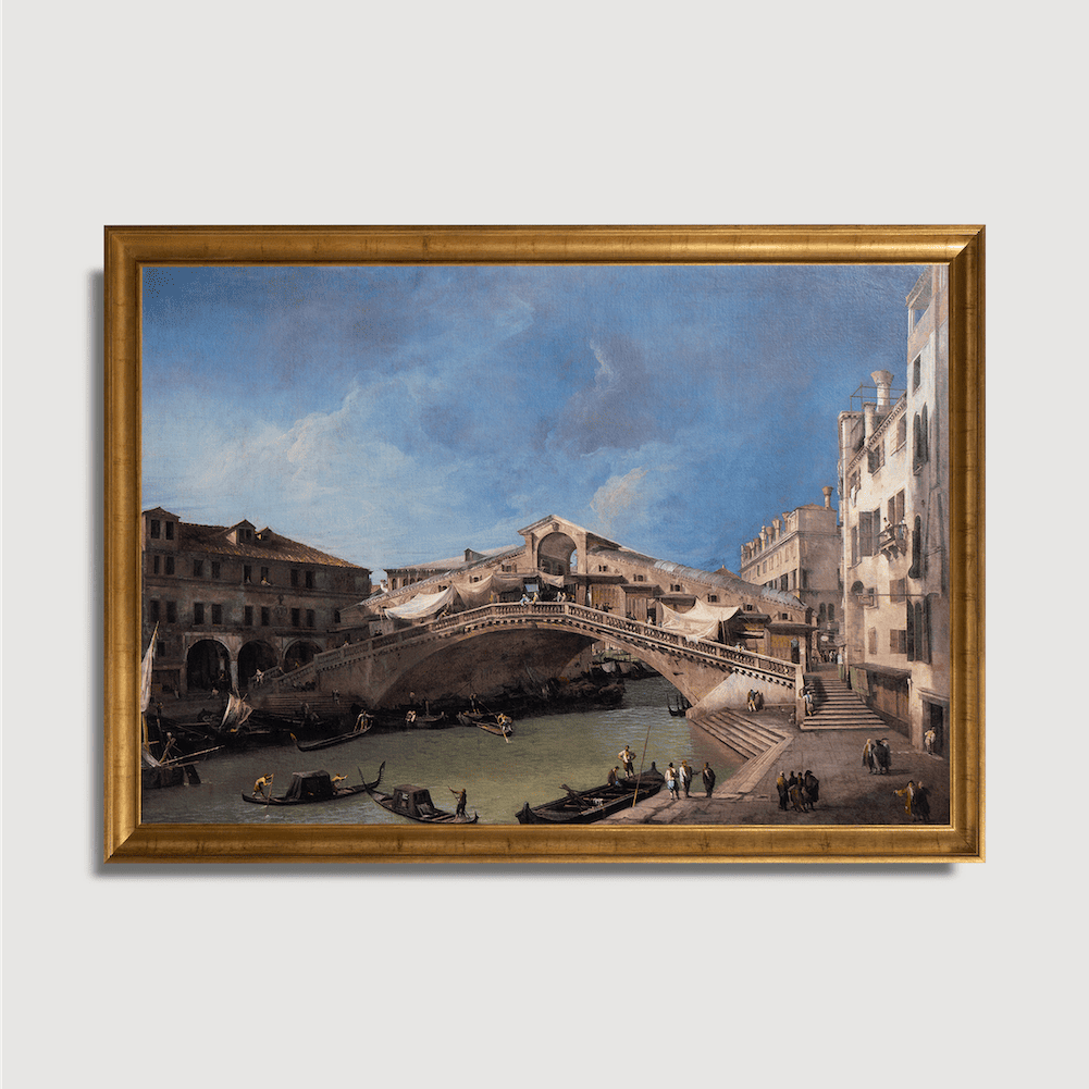 Giovanni-Antonio-Kanal – Die Rialtobrücke von Süden