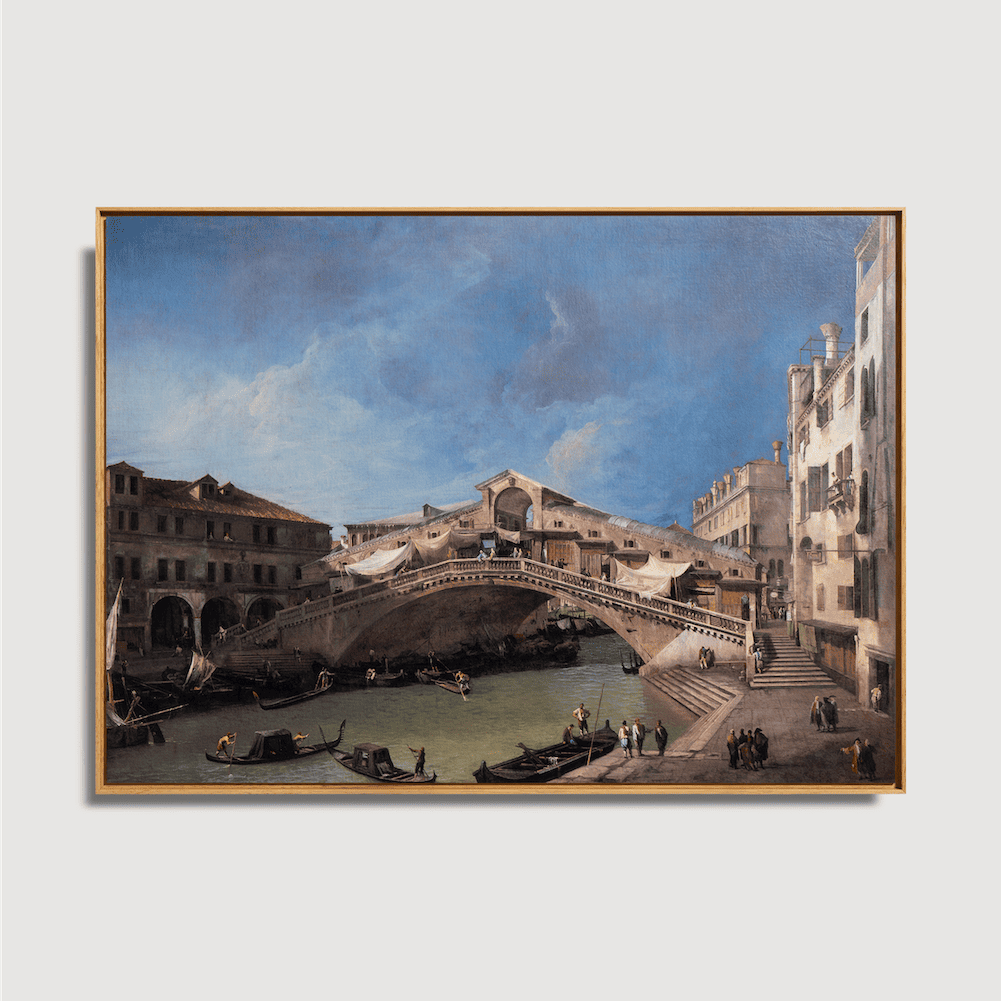 Giovanni-Antonio-Kanal – Die Rialtobrücke von Süden