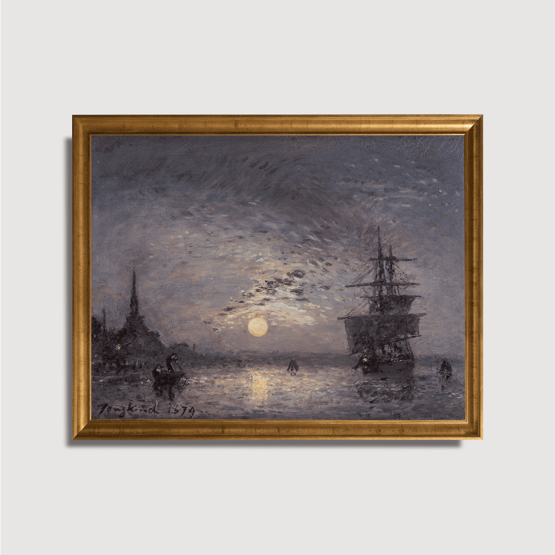 Johan Barthold Jongkind - Le Vieux Port avec la Hoofdpoort à Rotterdam