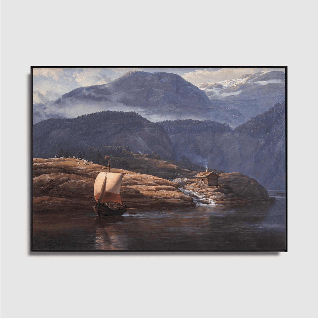 Johan Christian Clausen Dahl - Landscape on Lusterfjord