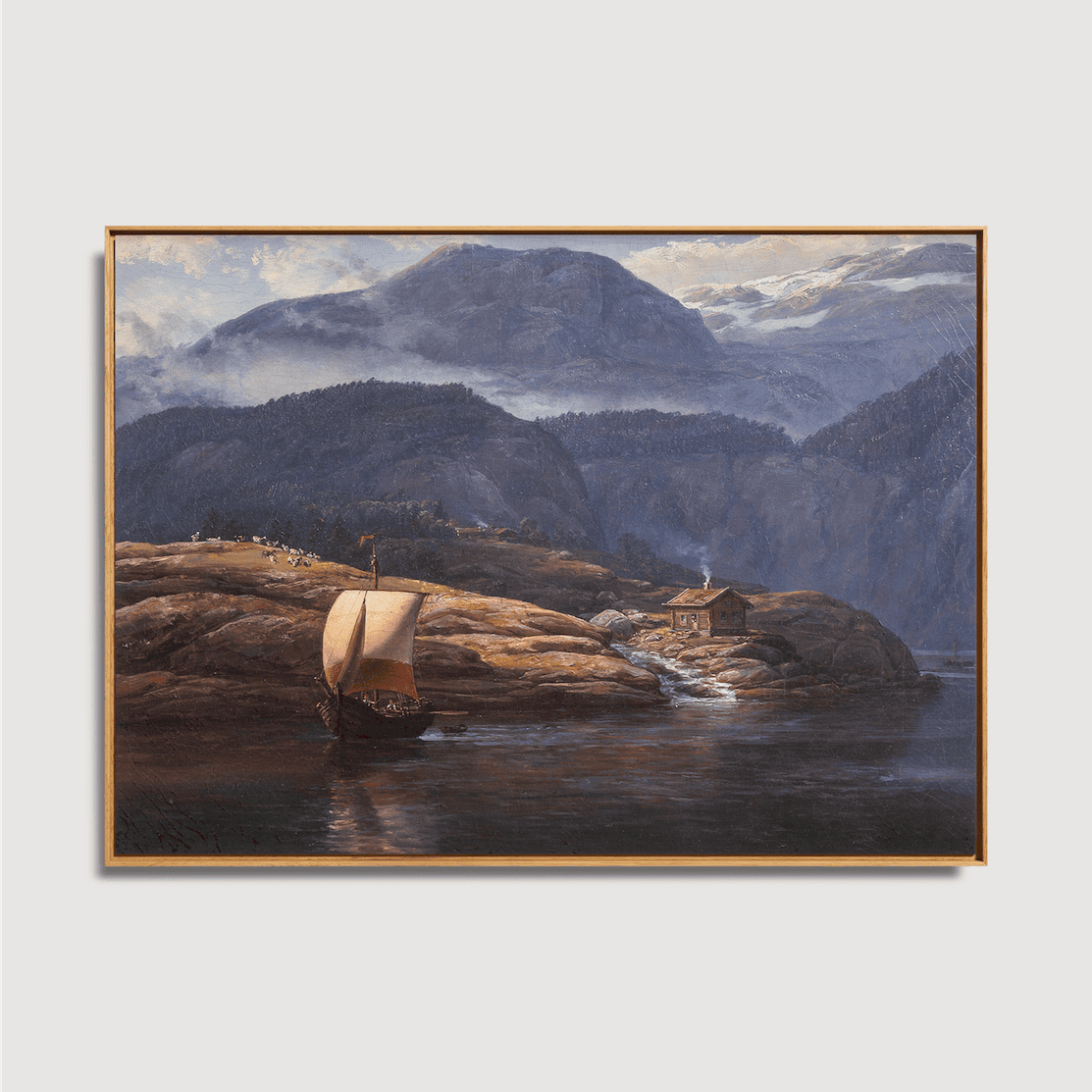 Johan Christian Clausen Dahl - Landscape on Lusterfjord