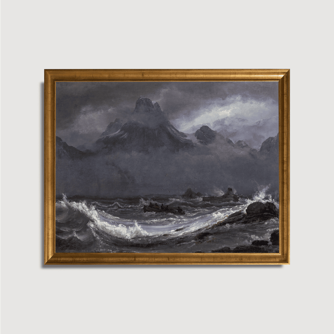 Johan Christian Clausen Dahl - Schiffbruch an der Küste von Finnmark