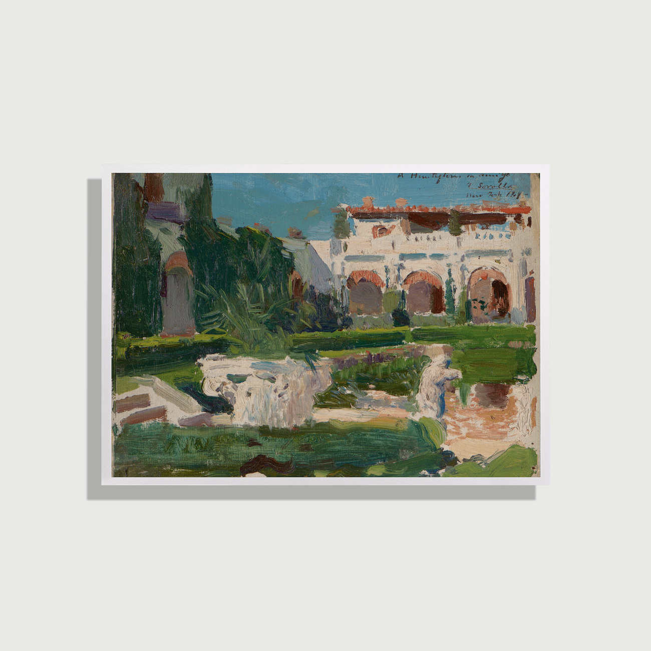 Joaquín Sorolla y Bastida - Sketch (Garden), 1909 - On Paper
