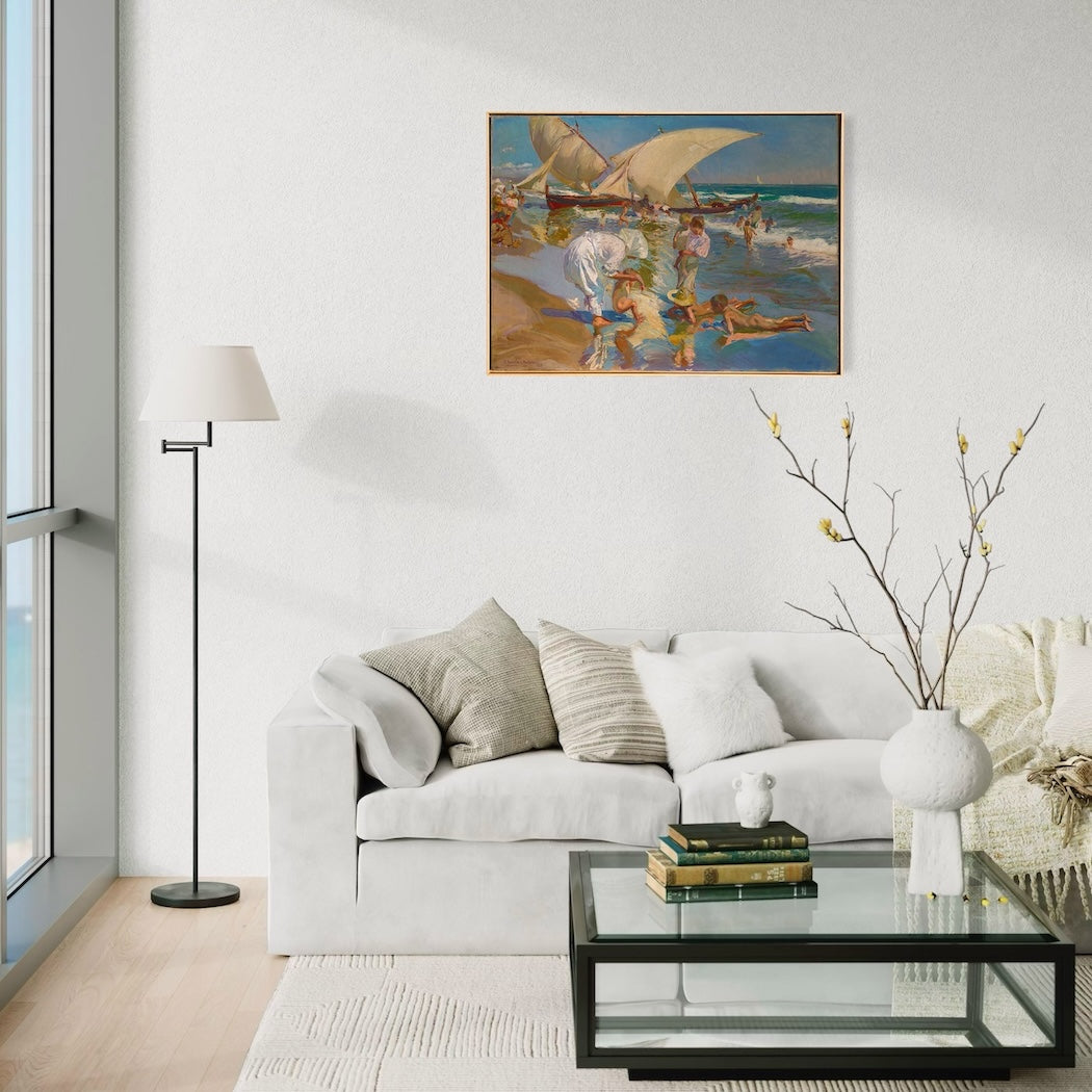 Joaquín Sorolla y Bastida - Plage de Valence à la lumière du matin