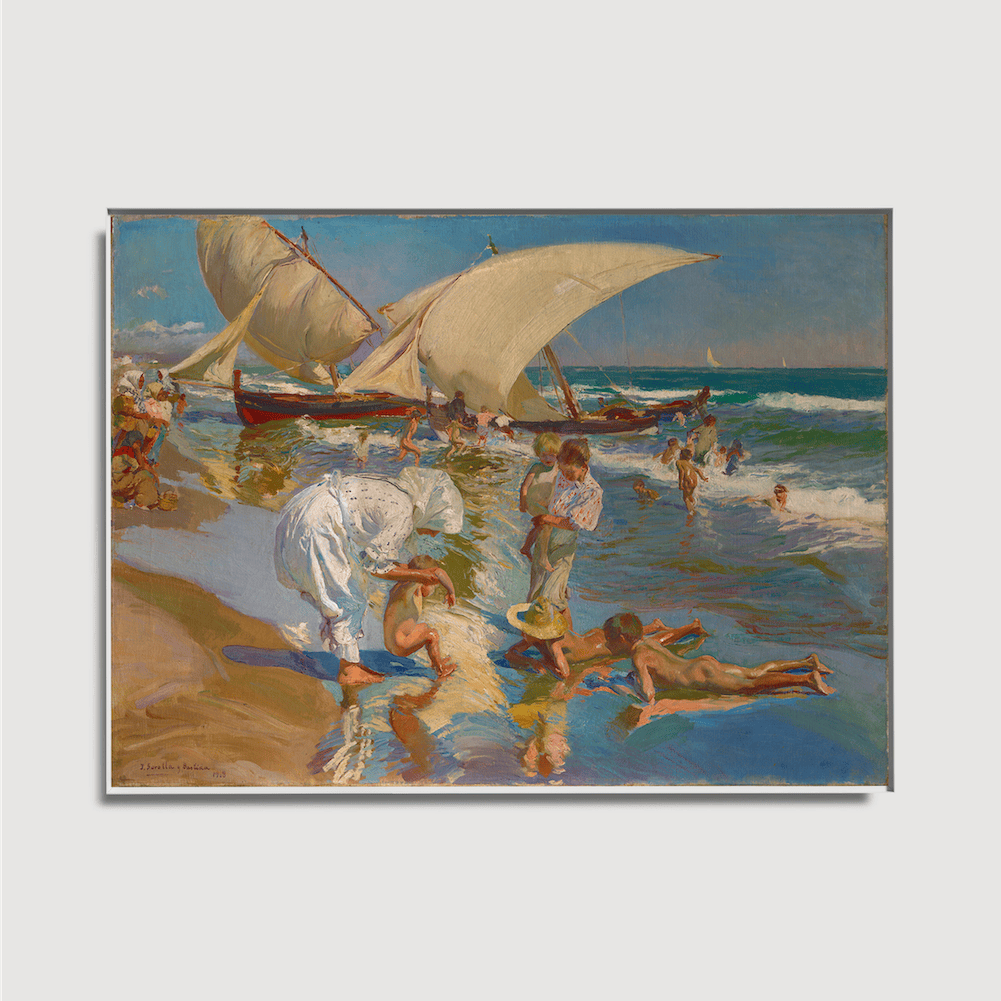 Joaquín Sorolla y Bastida - Plage de Valence à la lumière du matin
