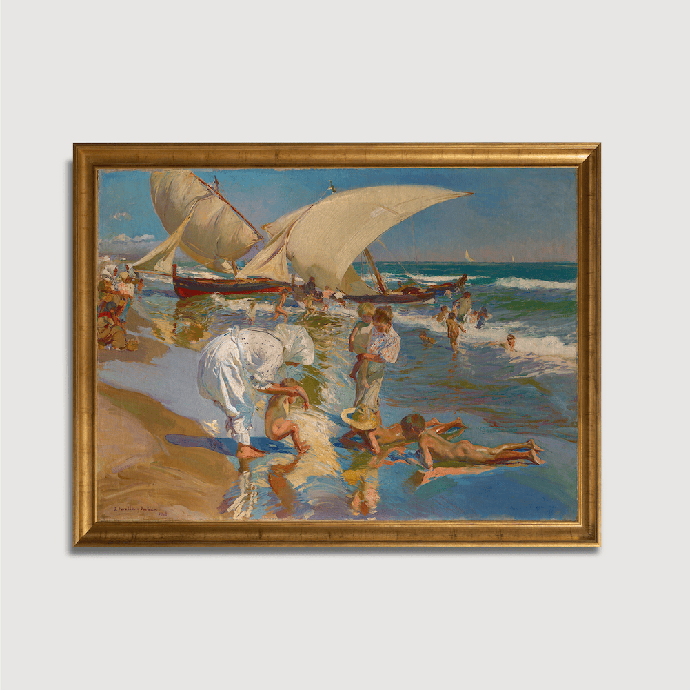 Joaquín Sorolla y Bastida - Beach of Valencia By Morning Light