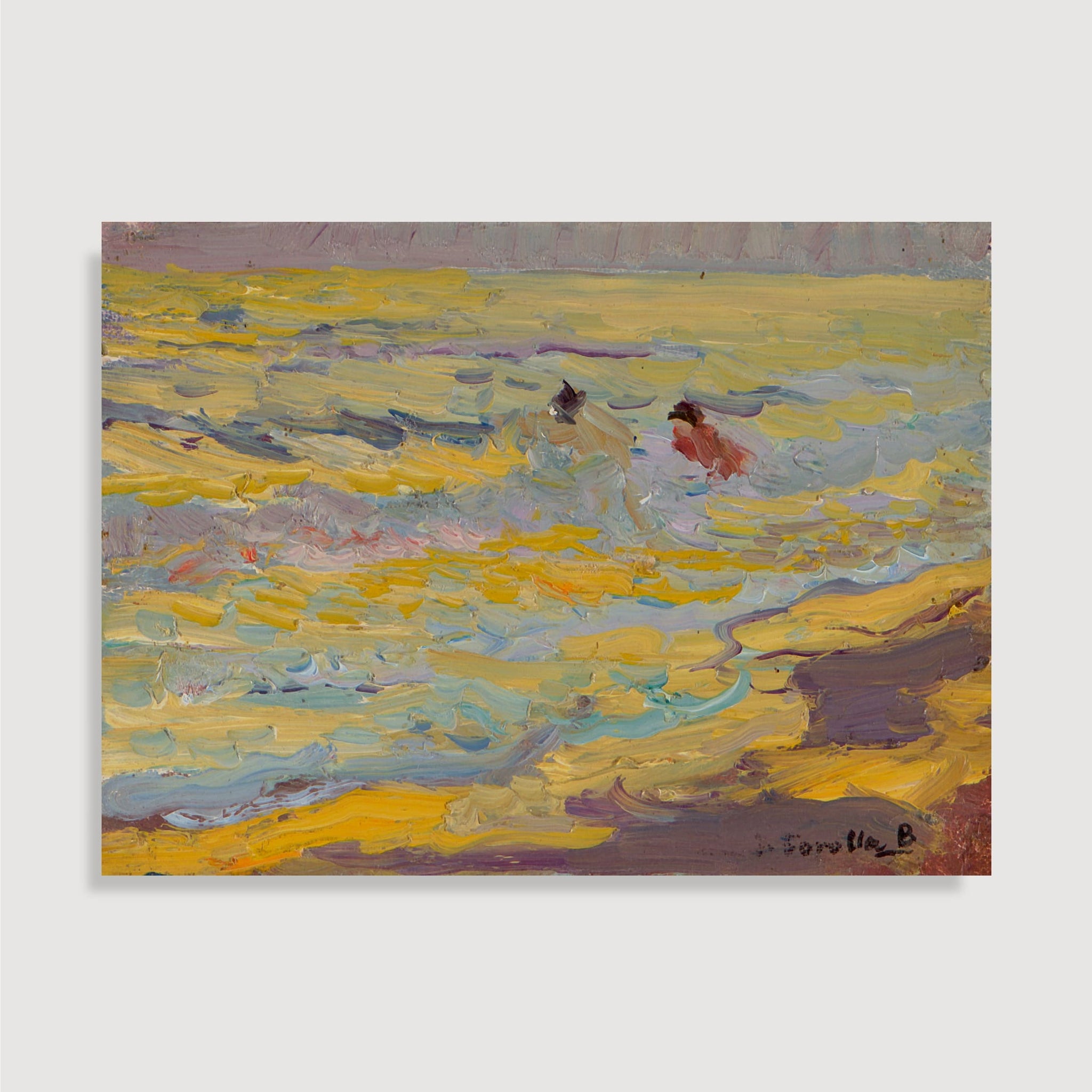 Joaquín Sorolla y Bastida - The Beach, Valencia (Two Bathers), 1909