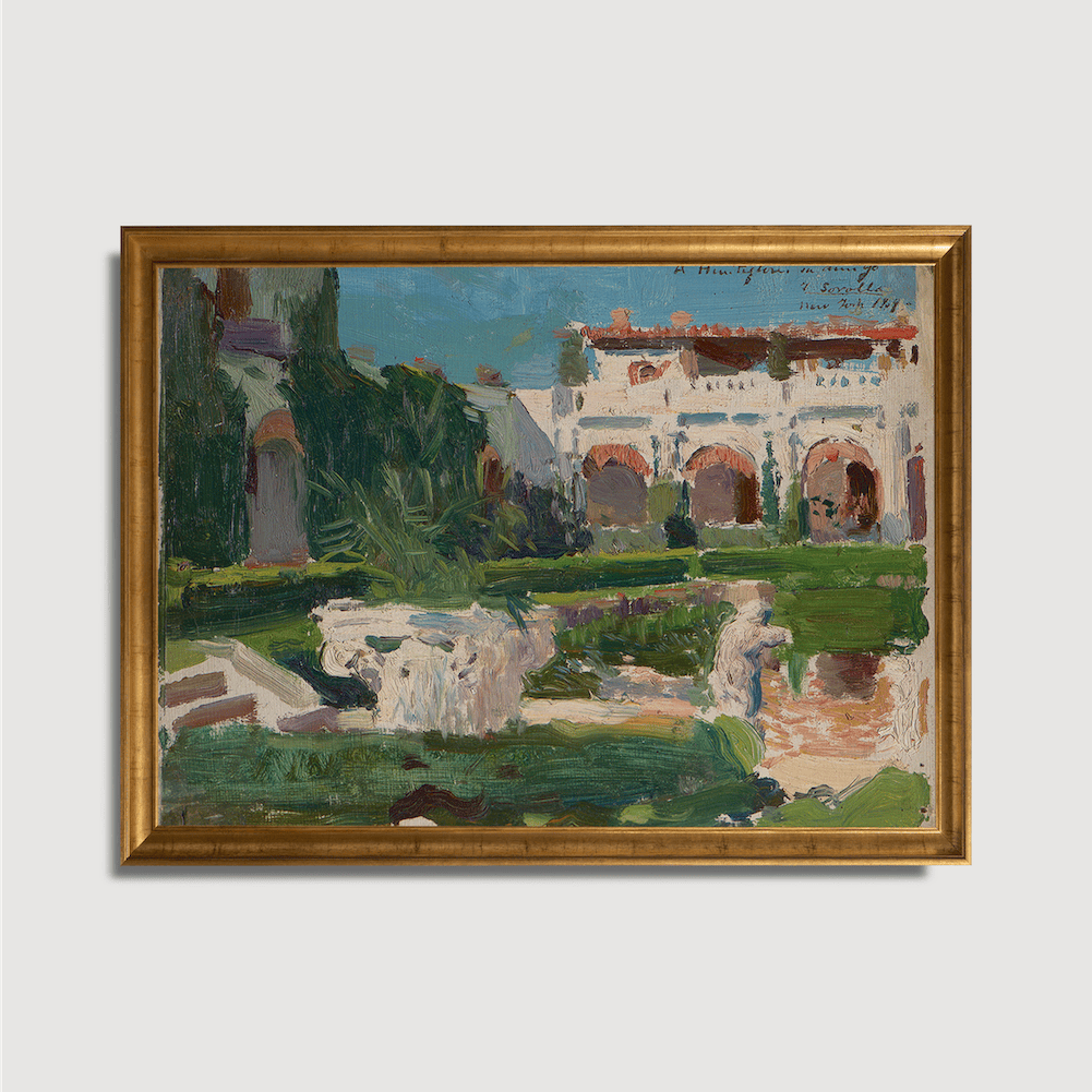 Joaquín Sorolla y Bastida - Sketch (Garden)