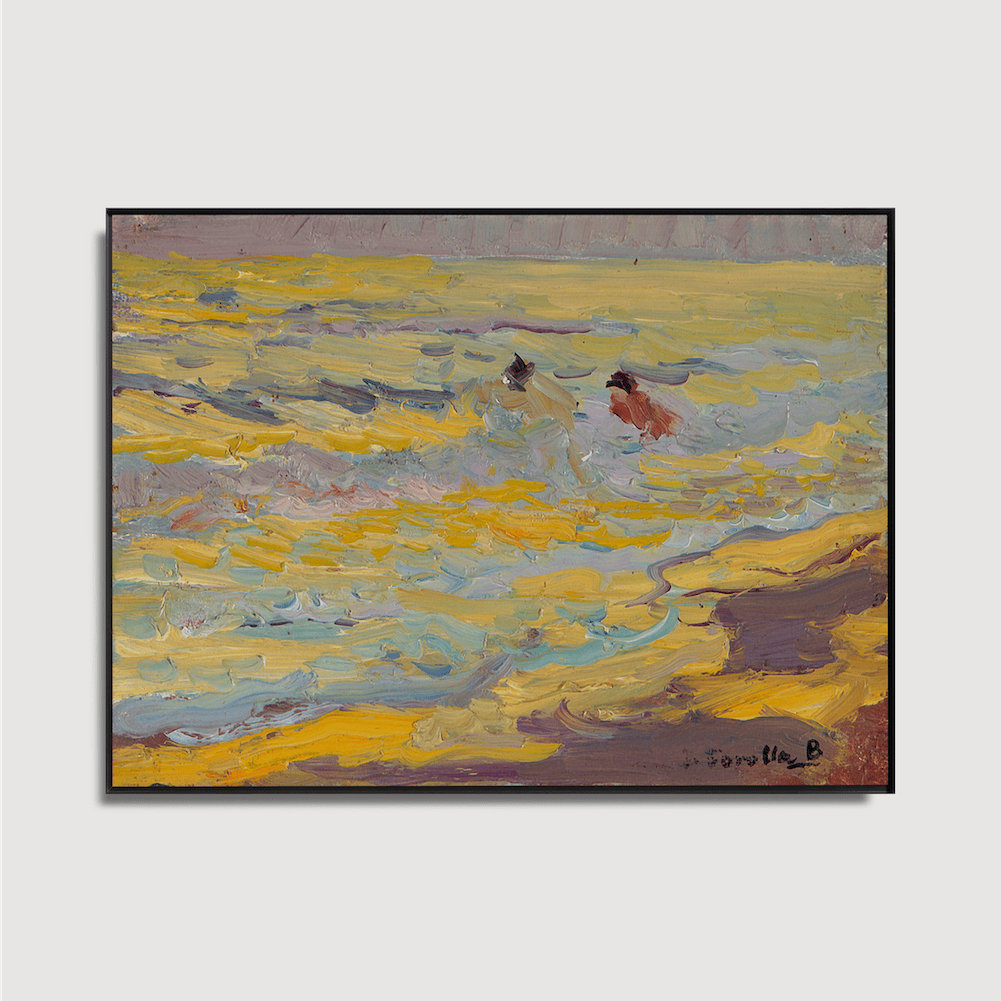 Joaquín Sorolla y Bastida - The Beach, Valencia (Two Bathers)