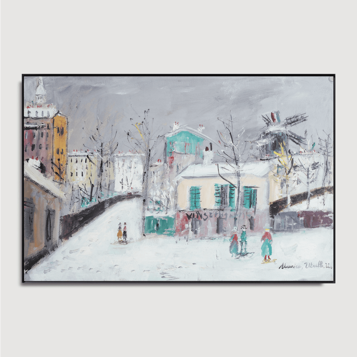 Maurice Utrillo - L'ancien maquis de Montmartre sous la neige