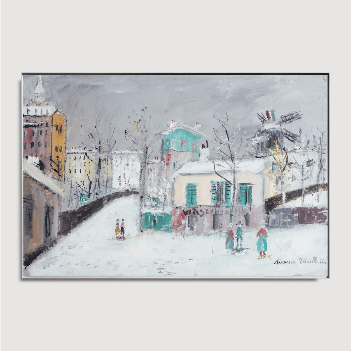 Maurice Utrillo - L'ancien maquis de Montmartre sous la neige