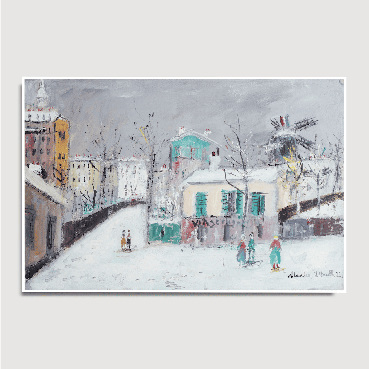 Maurice Utrillo - L'ancien maquis de Montmartre sous la neige
