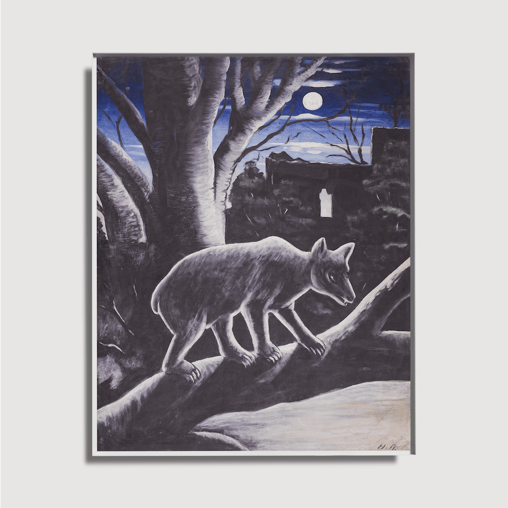 Niko Pirosmani - Bear in the Moonlight