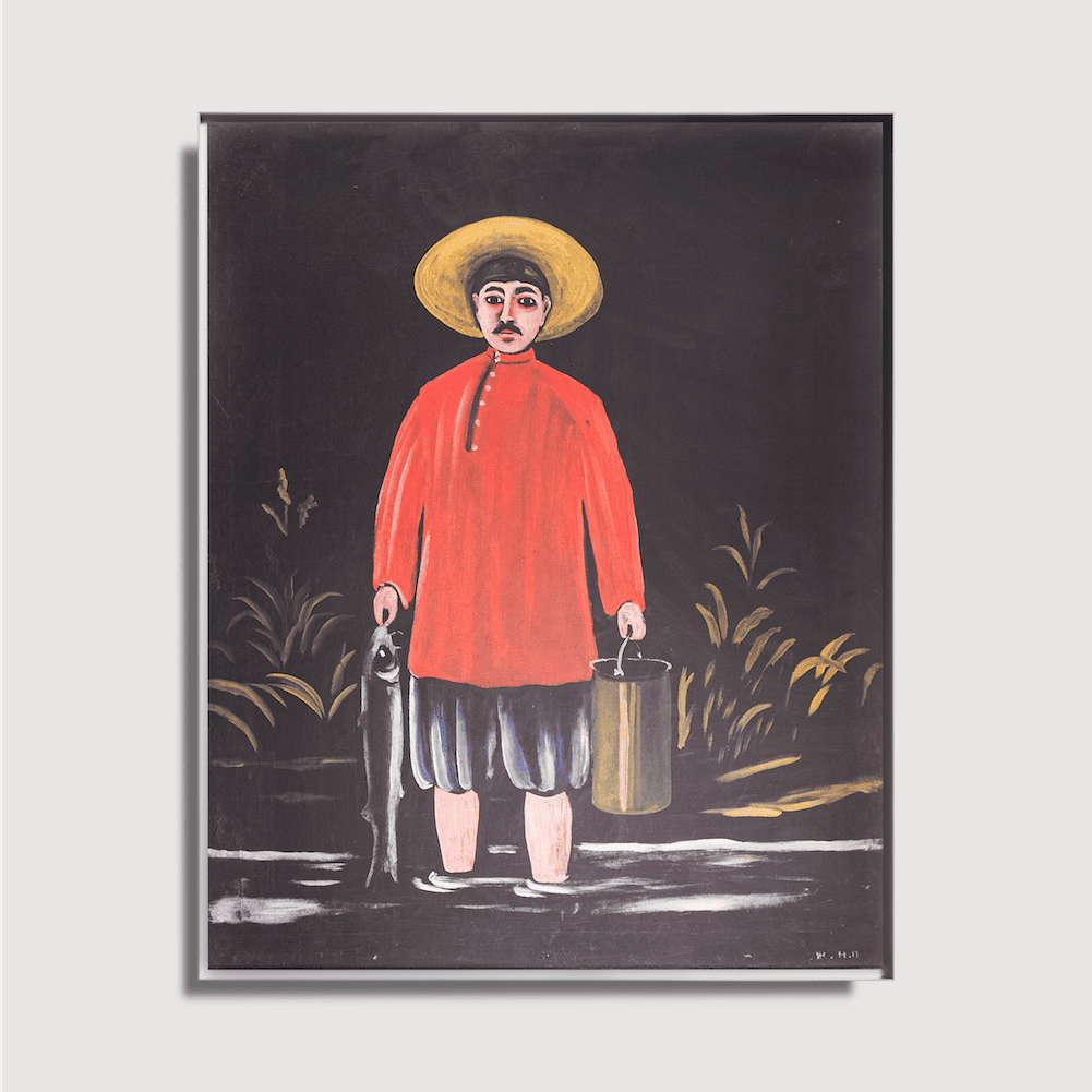 Niko Pirosmani - Pêcheur en chemise rouge