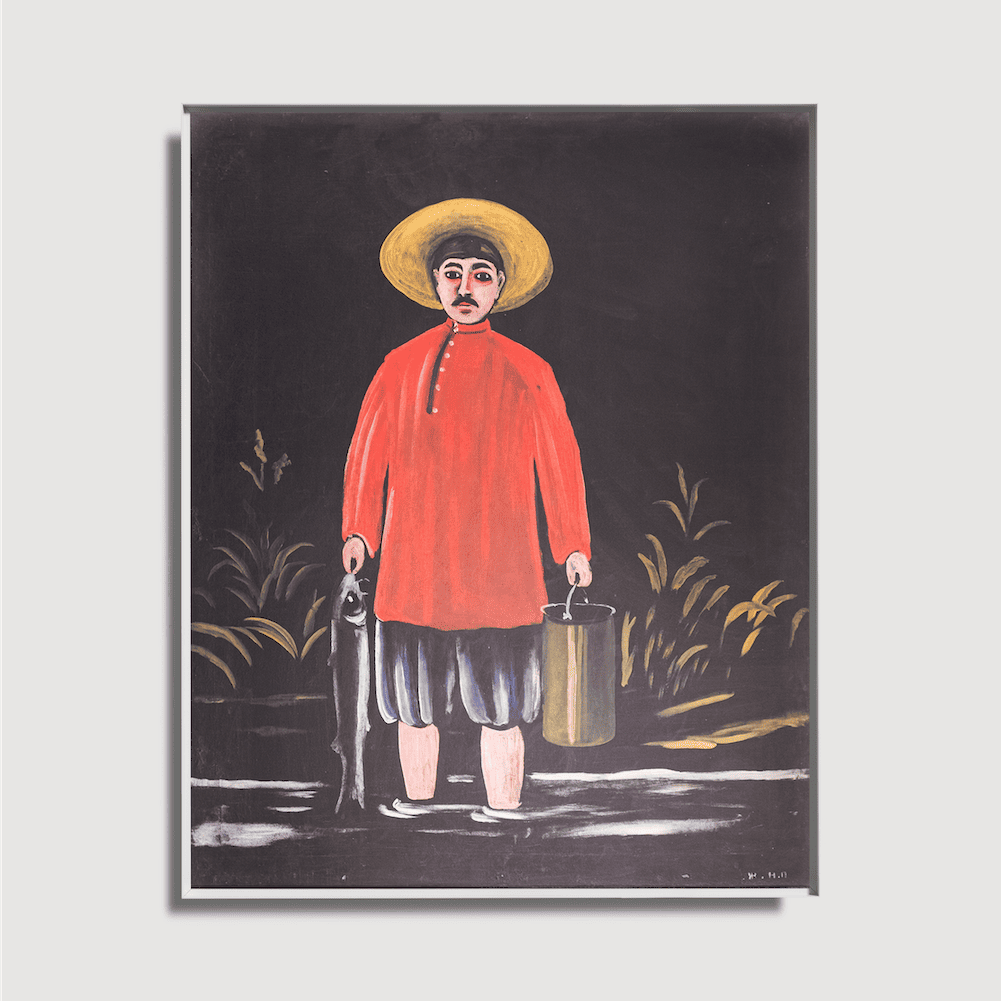 Niko Pirosmani - Pêcheur en chemise rouge