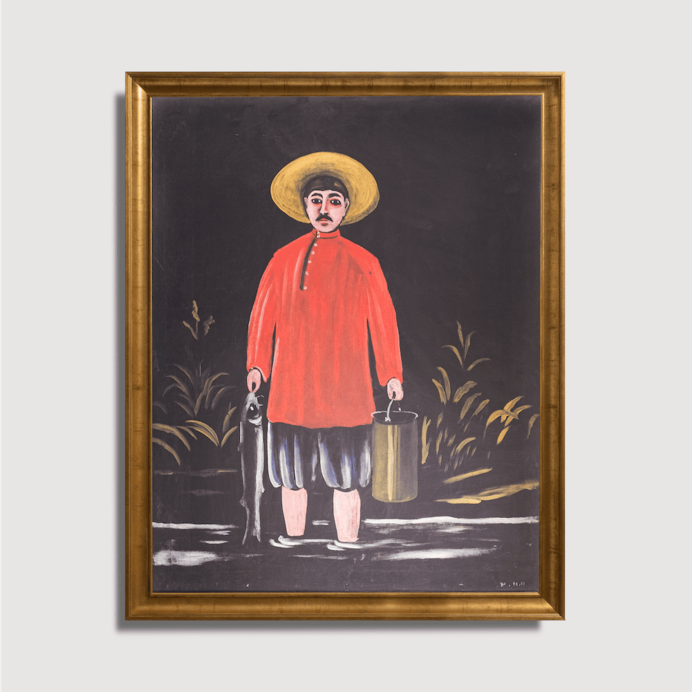 Niko Pirosmani - Pêcheur en chemise rouge