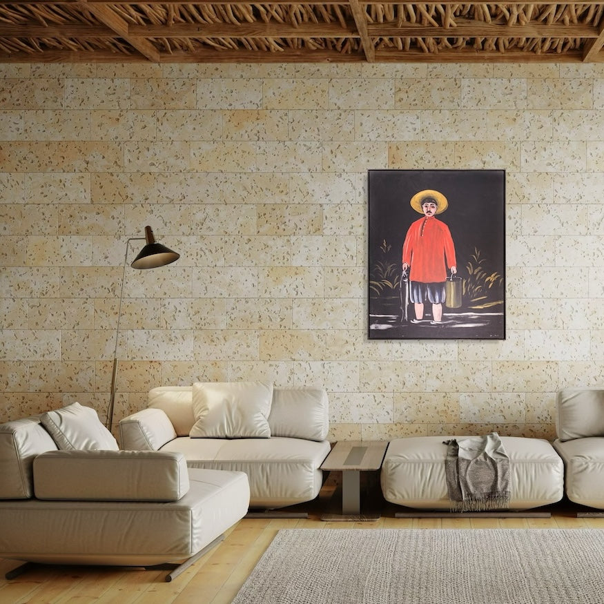 Niko Pirosmani - Pêcheur en chemise rouge