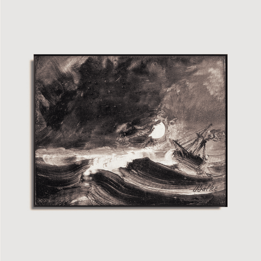Peder Balke - Ship in a Storm