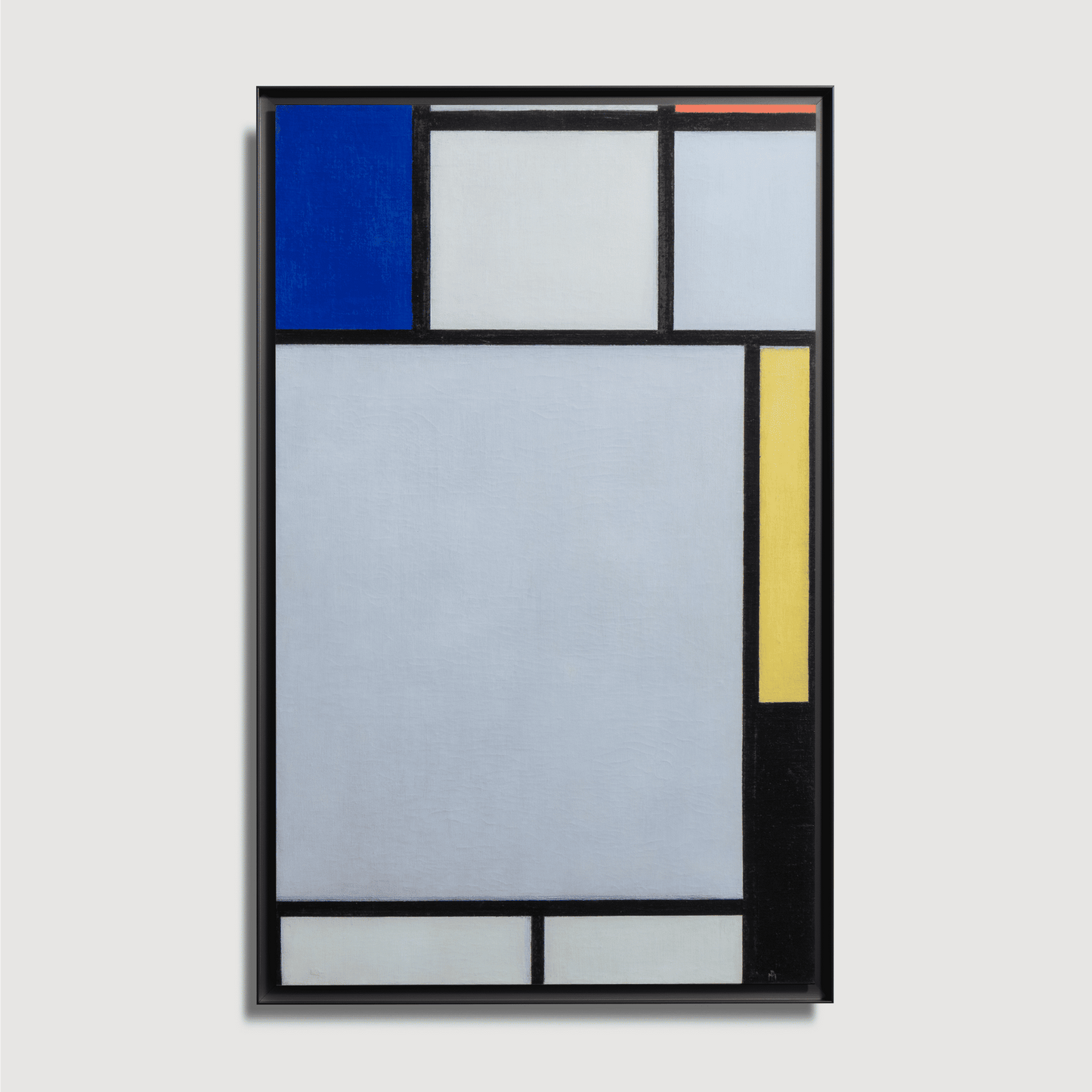 Piet Mondrian – Komposition mit Blau, Rot, Gelb und Schwarz