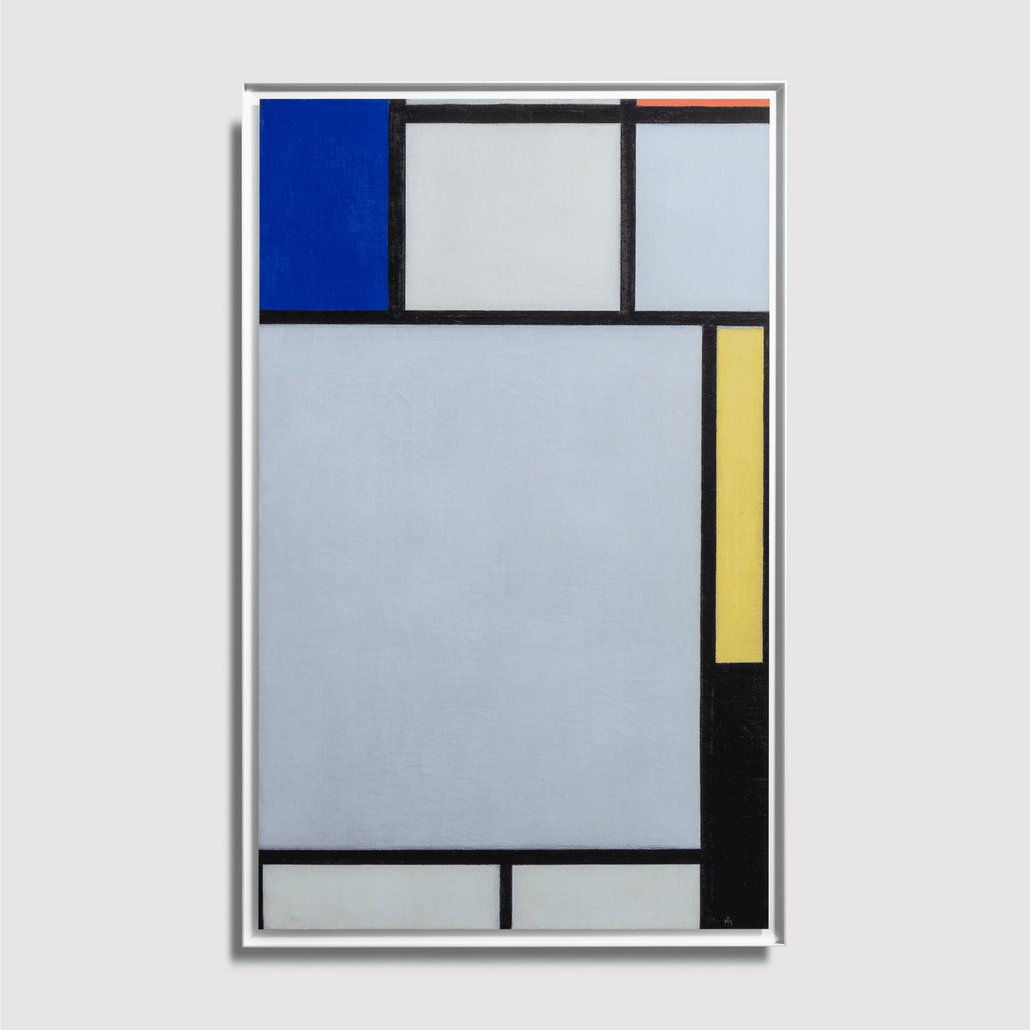 Piet Mondrian – Komposition mit Blau, Rot, Gelb und Schwarz