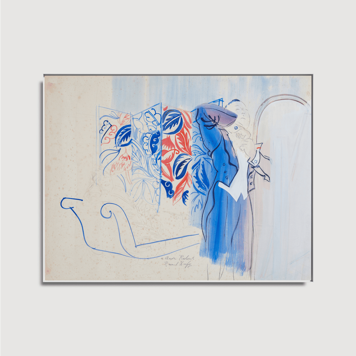 Raoul Dufy - André Robert en habit ou départ pour la soirée