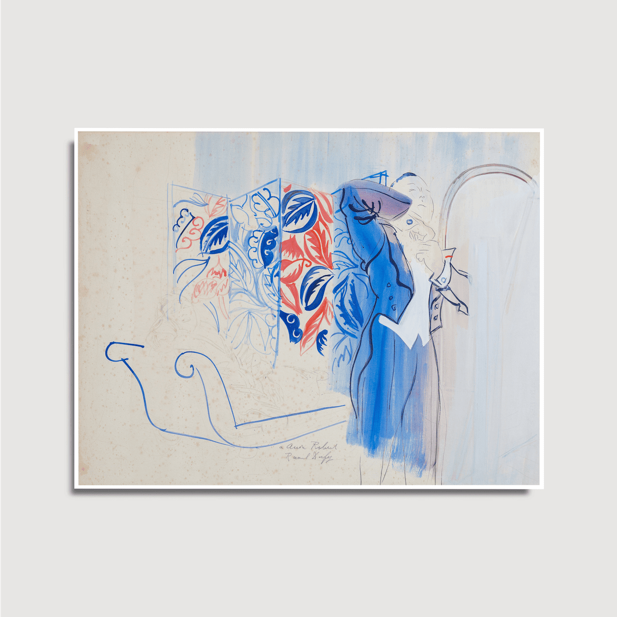 Raoul Dufy - André Robert en habit ou départ pour la soirée