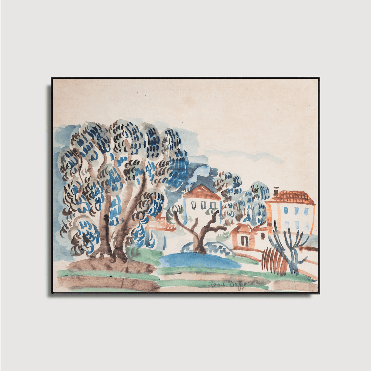 Raoul Dufy - Oliviers et Villas dans un paysage