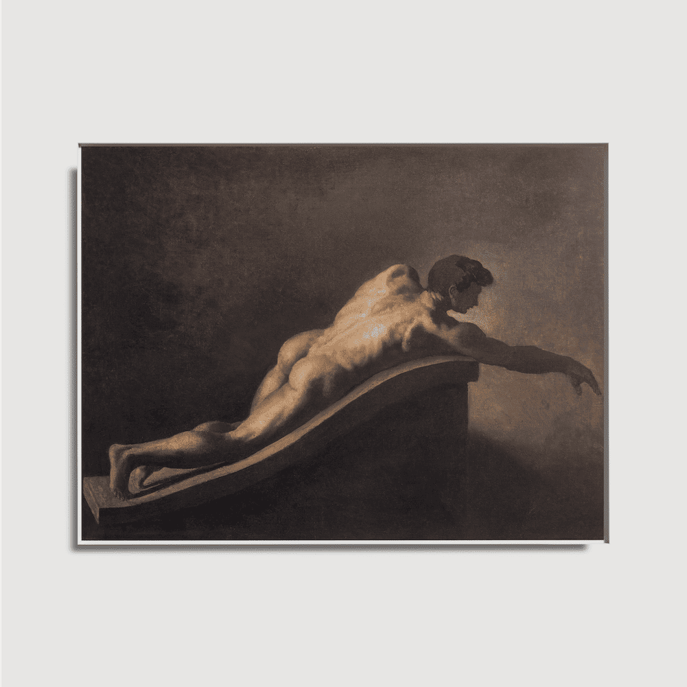 Théodore Géricault - Homme Allongé