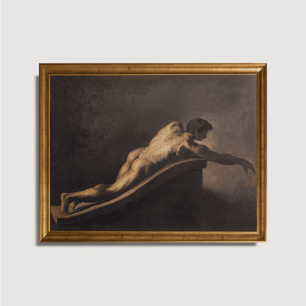 Théodore Géricault - Homme Allongé