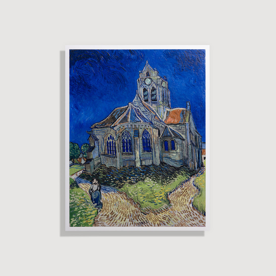 Vincent Van Gogh - The Church At Auvers-sur-Oise, 1890 - Life Size, On Paper